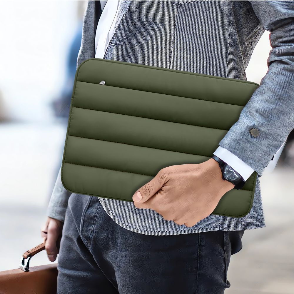 Tech-Protett Fluffy nešiojamojo kompiuterio krepšys 13-14 - Žalias -- Laptop Bags
