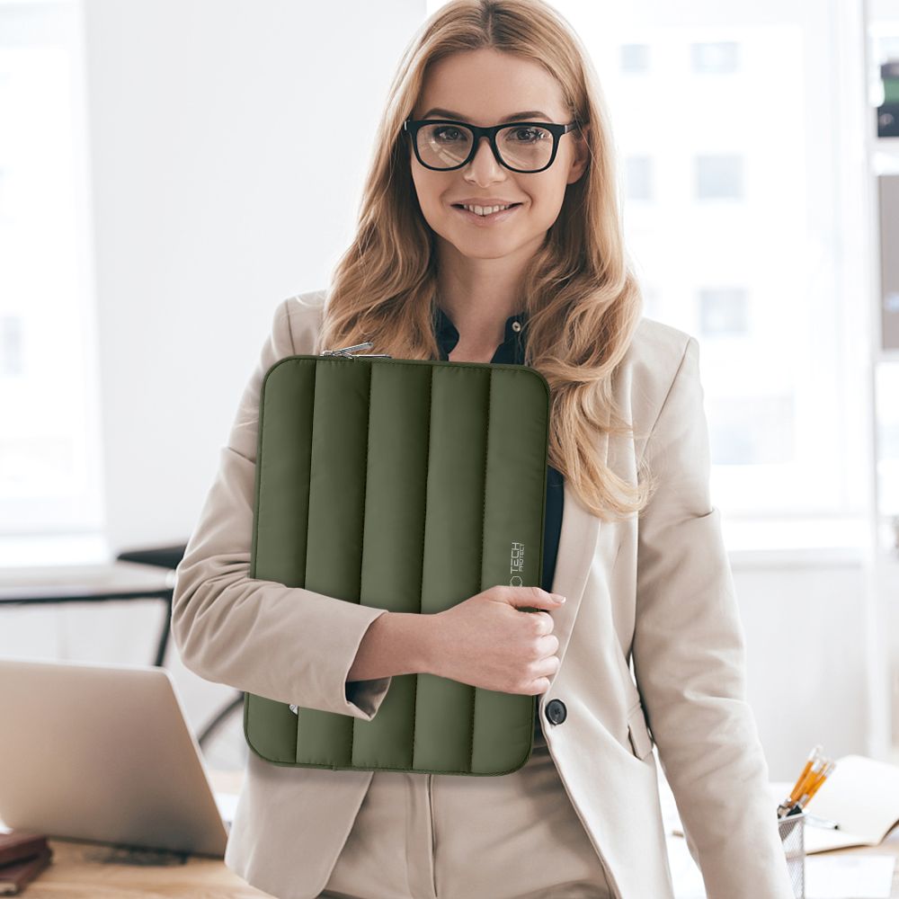 Tech-Protett Fluffy nešiojamojo kompiuterio krepšys 15-16 - Žalias -- Laptop Bags