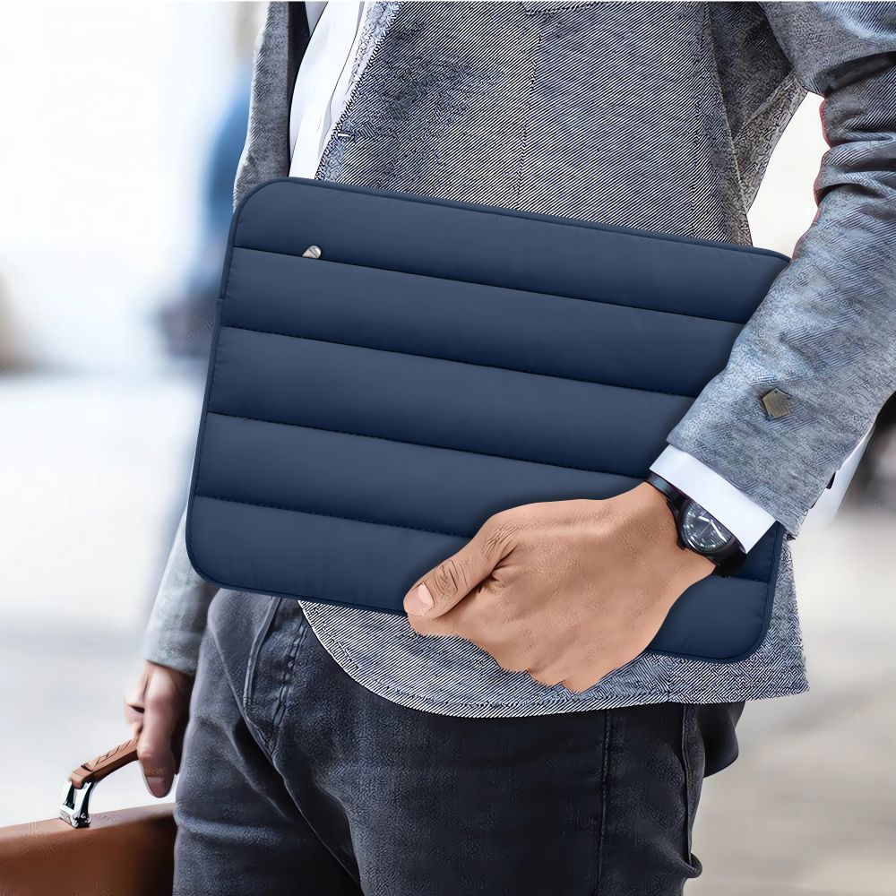 Tech-Protett Fluffy nešiojamojo kompiuterio krepšys 15-16 - Tamsiai mėlynas -- Laptop Bags