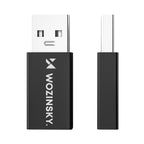 Wozinsky WAAC-01 USB-A – USB-C OTG adapteris – juodas
