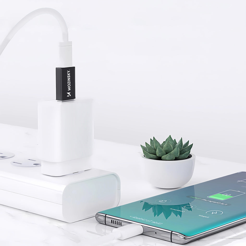 Wozinsky WAAC-01 USB-A – USB-C OTG adapteris – juodas