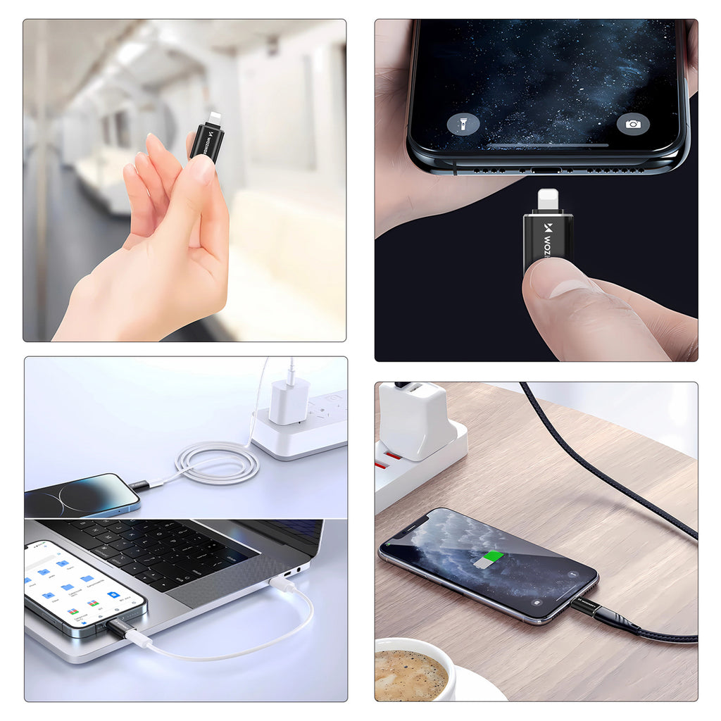 „Wozinsky WALC-01 Lightning to USB-C“ adapteris – juodas
