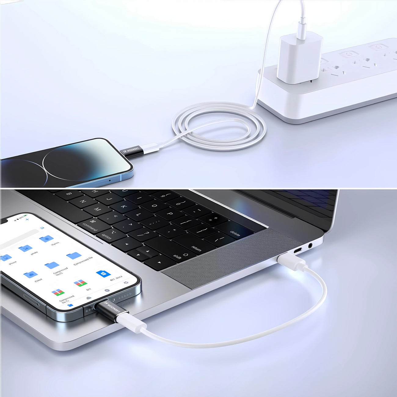 „Wozinsky WALC-01 Lightning to USB-C“ adapteris – juodas