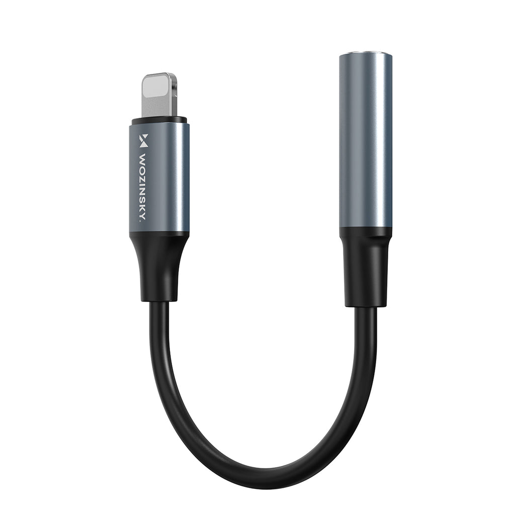 Wozinsky WALJ-01 Lightning adapteris - 3,5 mm mini lizdas - juodas