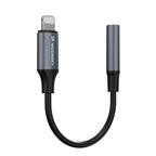 Wozinsky WALJ-01 Lightning adapteris - 3,5 mm mini lizdas - juodas