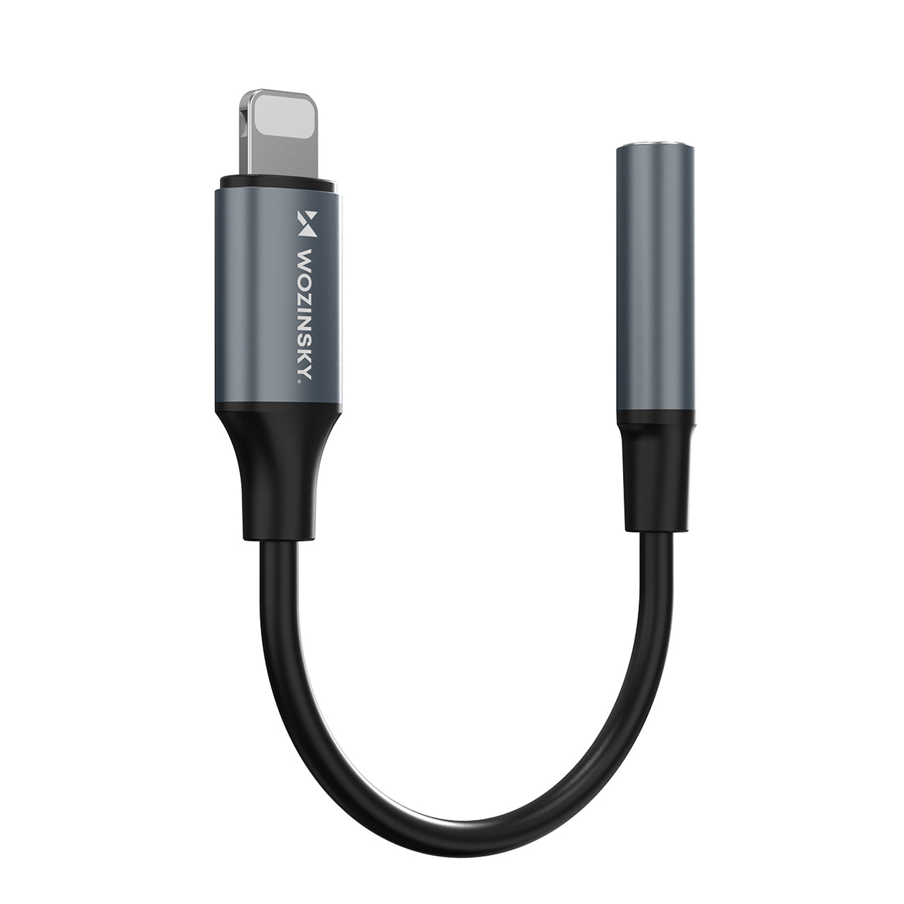 Wozinsky WALJ-01 Lightning adapteris - 3,5 mm mini lizdas - juodas