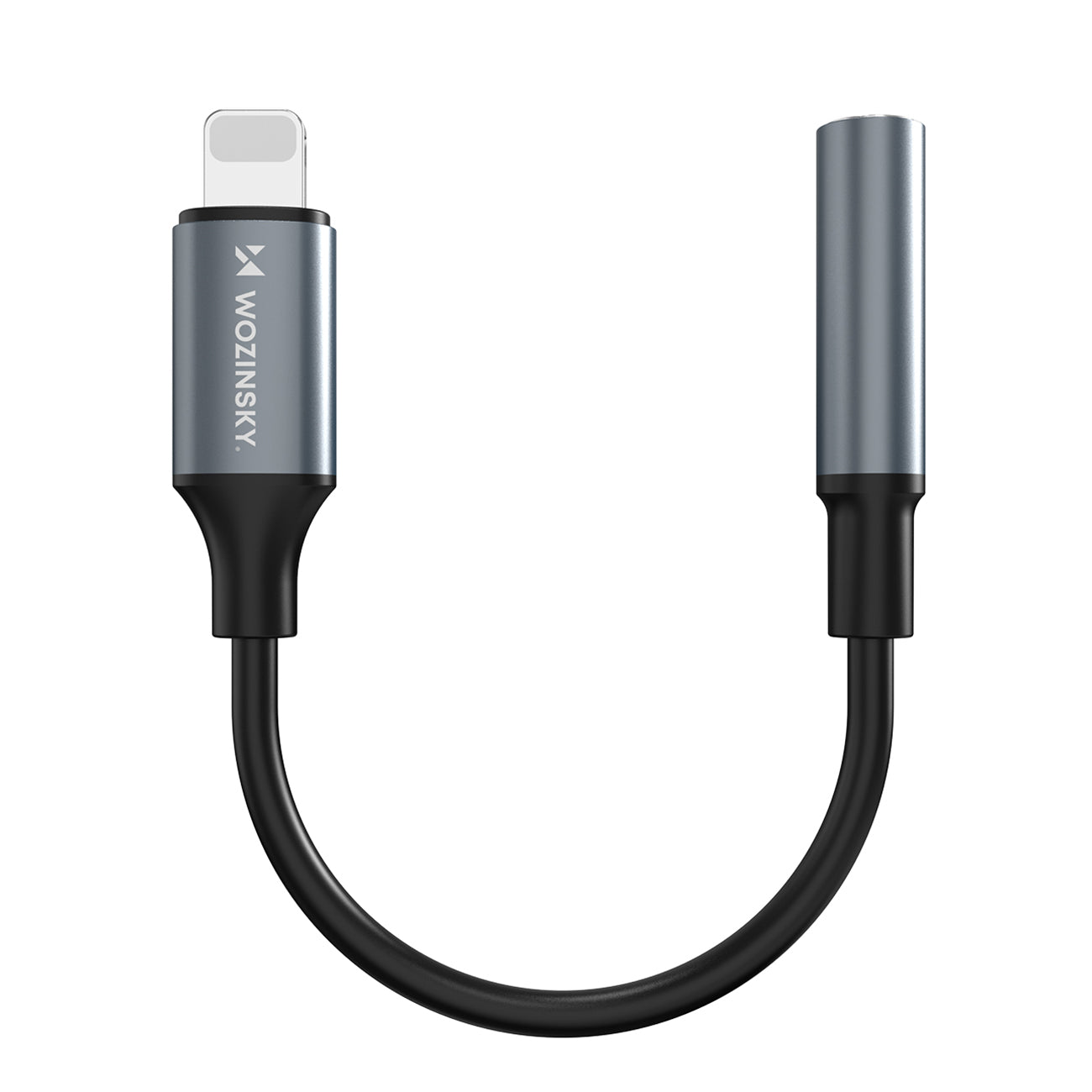 Wozinsky WALJ-01 Lightning adapteris - 3,5 mm mini lizdas - juodas