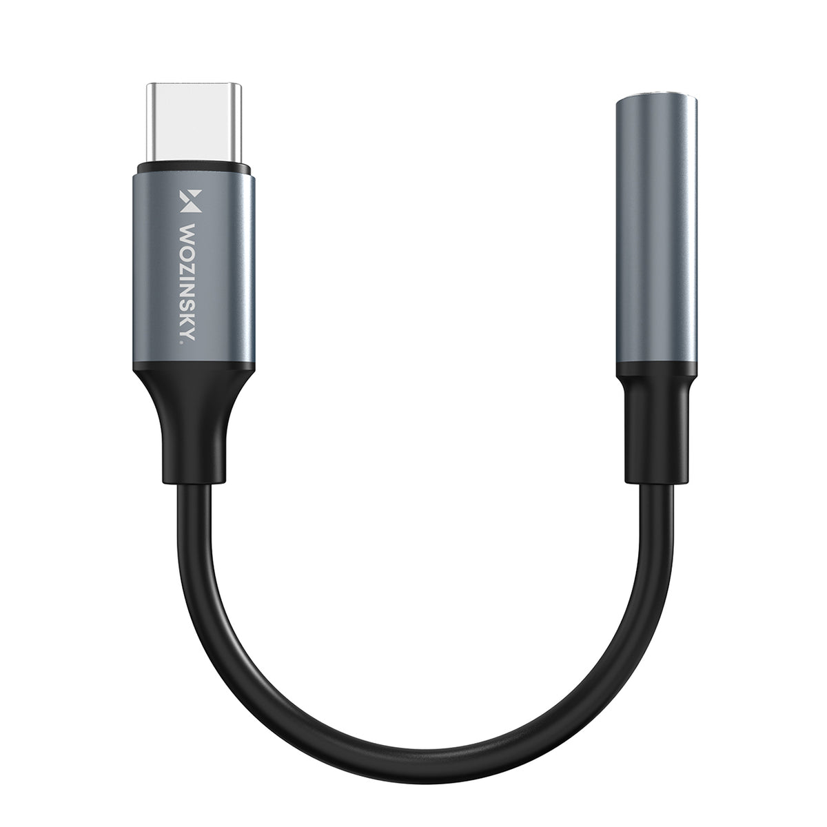 Wozinsky WACM-01 USB-C adapteris – 3,5 mm mini lizdas – juodas