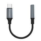Wozinsky WACM-01 USB-C adapteris – 3,5 mm mini lizdas – juodas