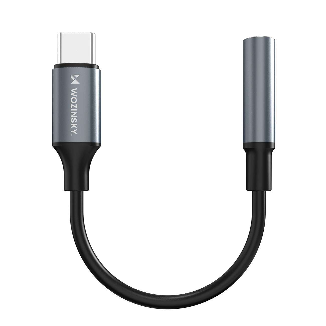 Wozinsky WACM-01 USB-C adapteris – 3,5 mm mini lizdas – juodas