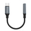 Wozinsky WACM-01 USB-C adapteris – 3,5 mm mini lizdas – juodas