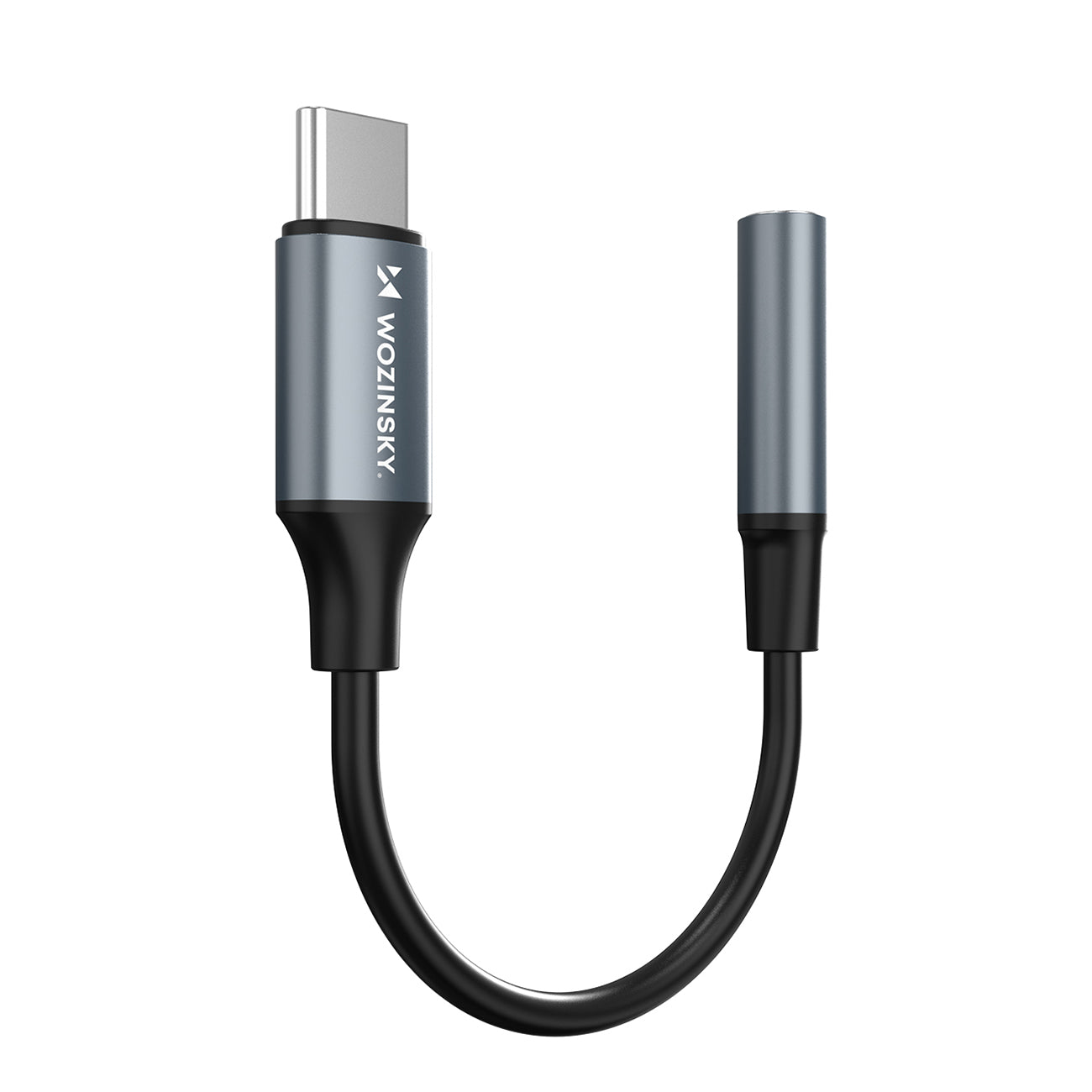 Wozinsky WACM-01 USB-C adapteris – 3,5 mm mini lizdas – juodas