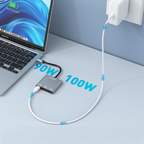 Sujungtuvas Wozinsky WHCH-01 USB-C PD 100W HDMI 4K@30Hz USB-A 10Gbps - pilka -- USB Hubs