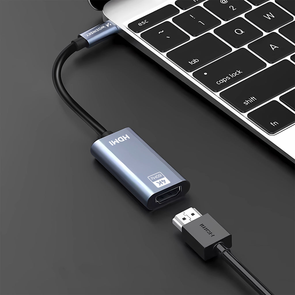 Wozinsky WACH-01 USB-C – HDMI 4K 60Hz adapteris – juodas
