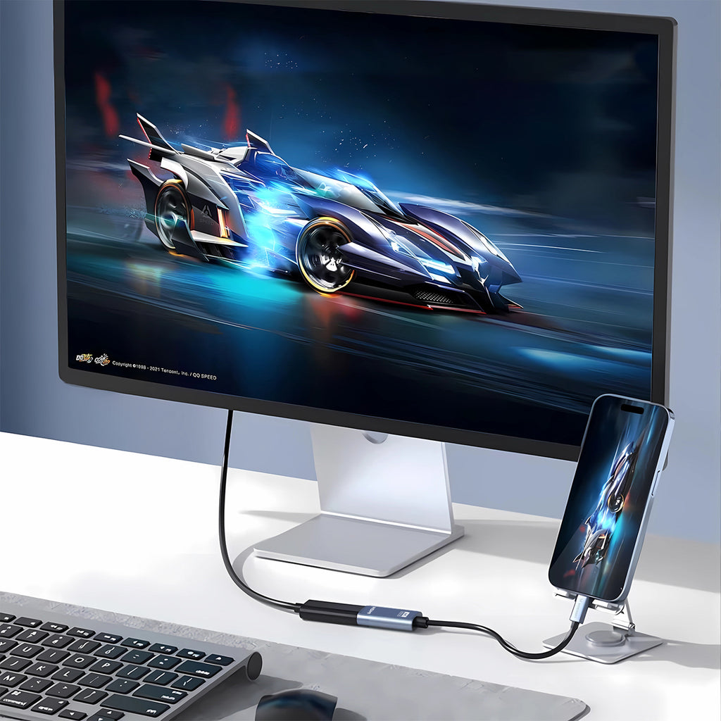 Wozinsky WACH-01 USB-C – HDMI 4K 60Hz adapteris – juodas