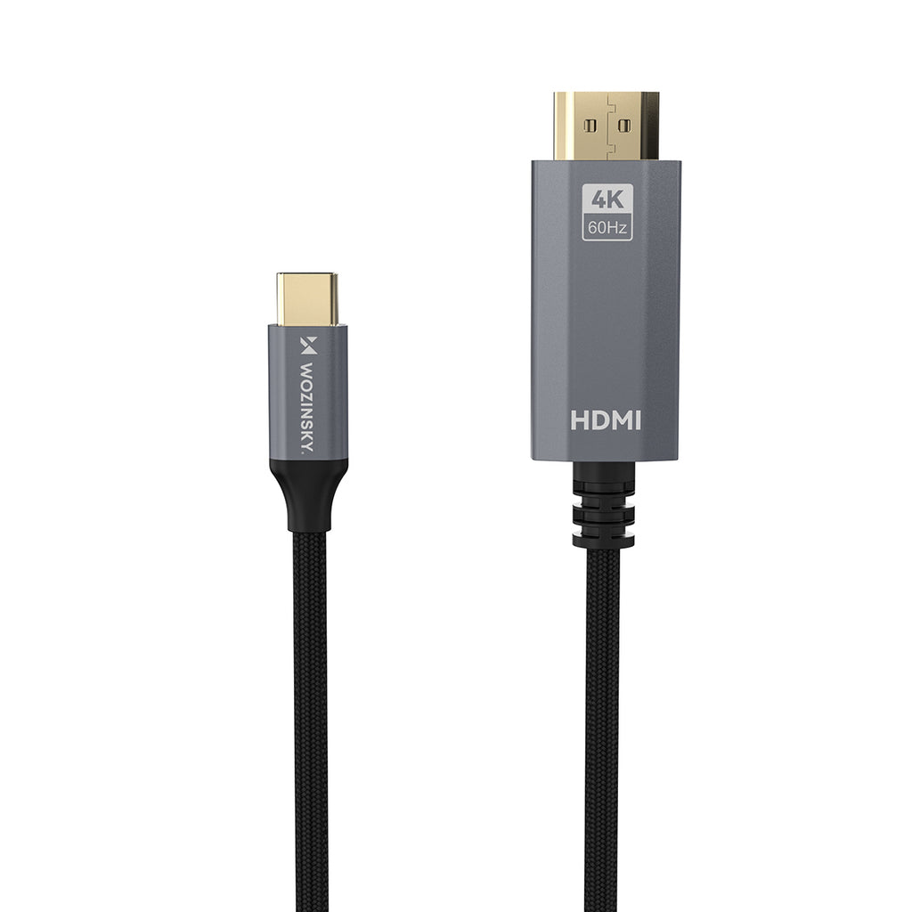 Wozinsky WCCH-01 USB-C - HDMI 4K 60Hz kabelis 1,8m - juodas -- Video Cables