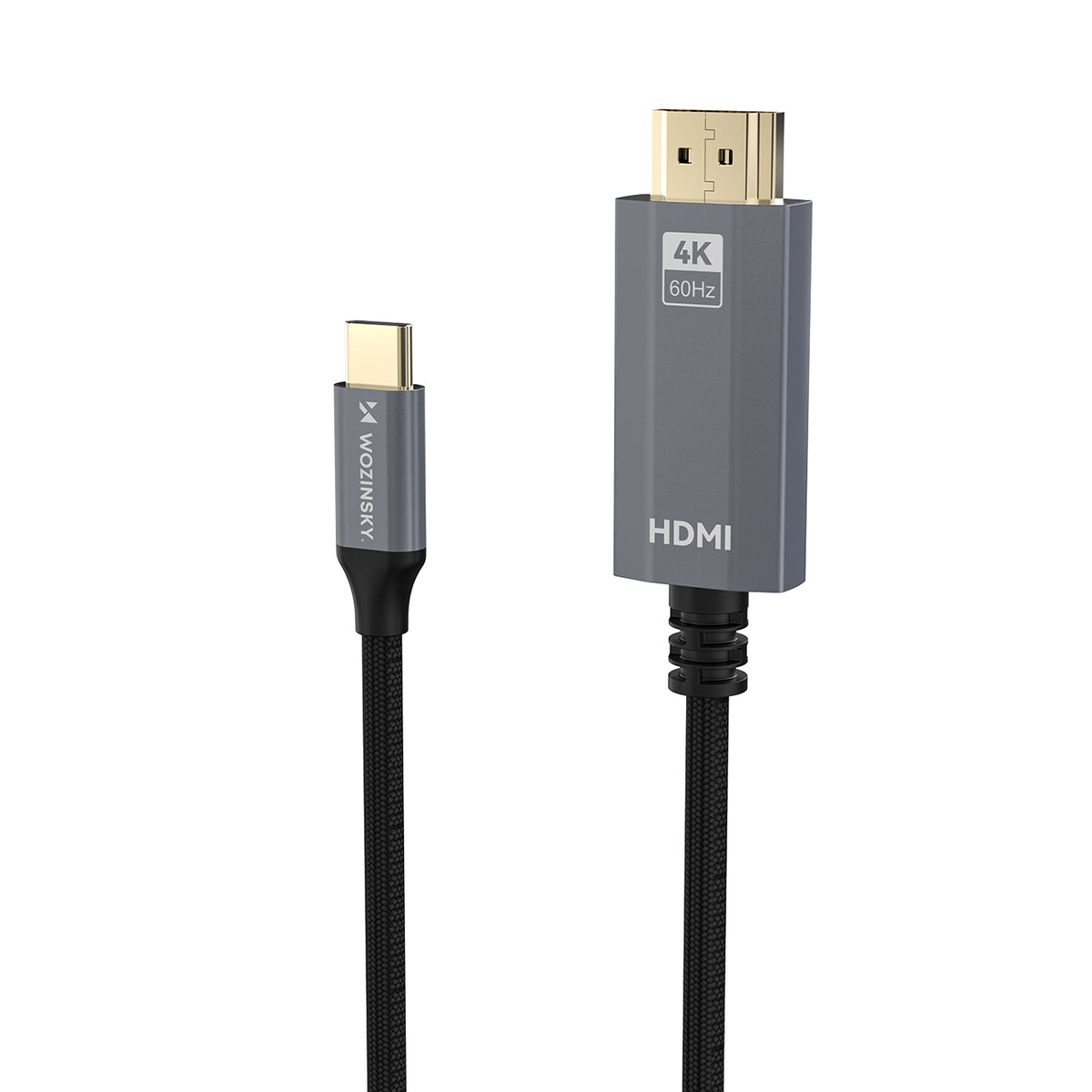 Wozinsky WCCH-01 USB-C - HDMI 4K 60Hz kabelis 1,8m - juodas -- Video Cables