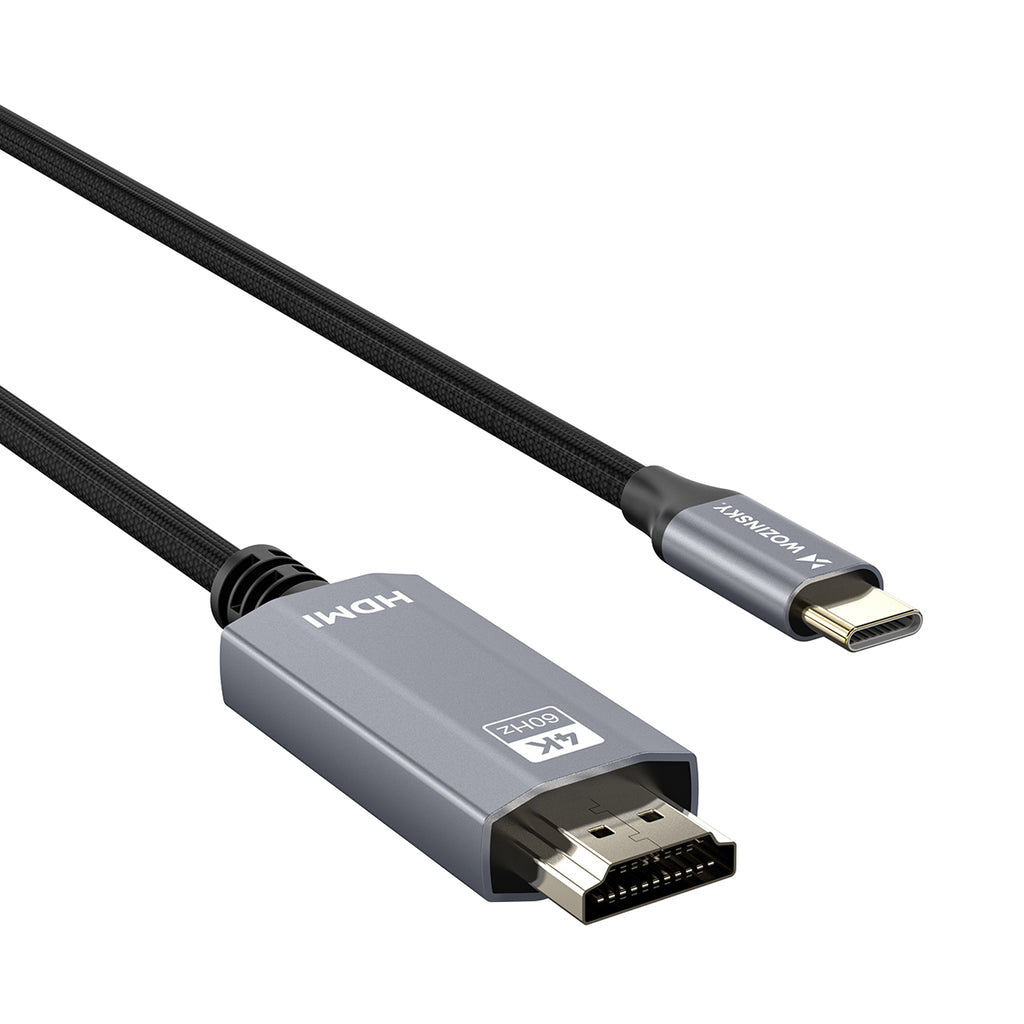 Wozinsky WCCH-01 USB-C - HDMI 4K 60Hz kabelis 1,8m - juodas -- Video Cables