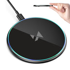 Wozinsky indukcinis įkroviklis WLI-01Y 15W Qi su USB-C laidu - juodas