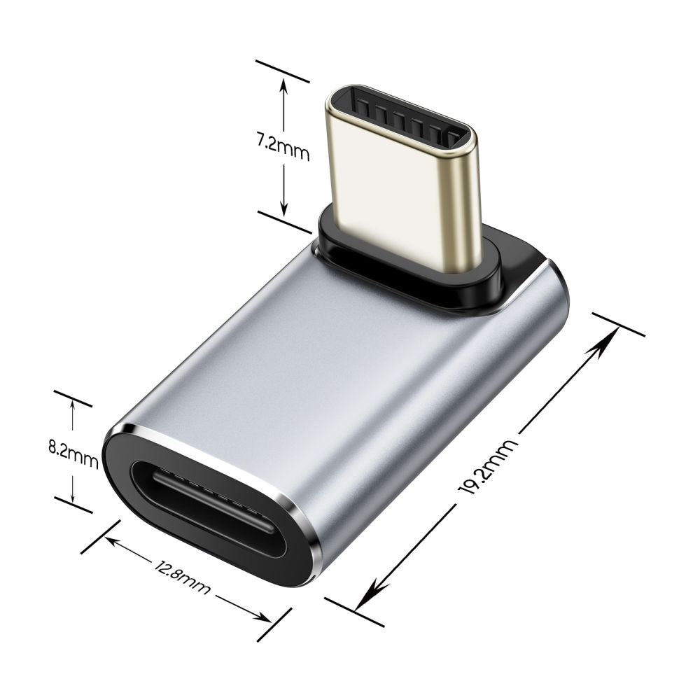Tech-Protect Ultraboost AA02 USB-C kampinis adapteris – pilkas -- USB Adapters