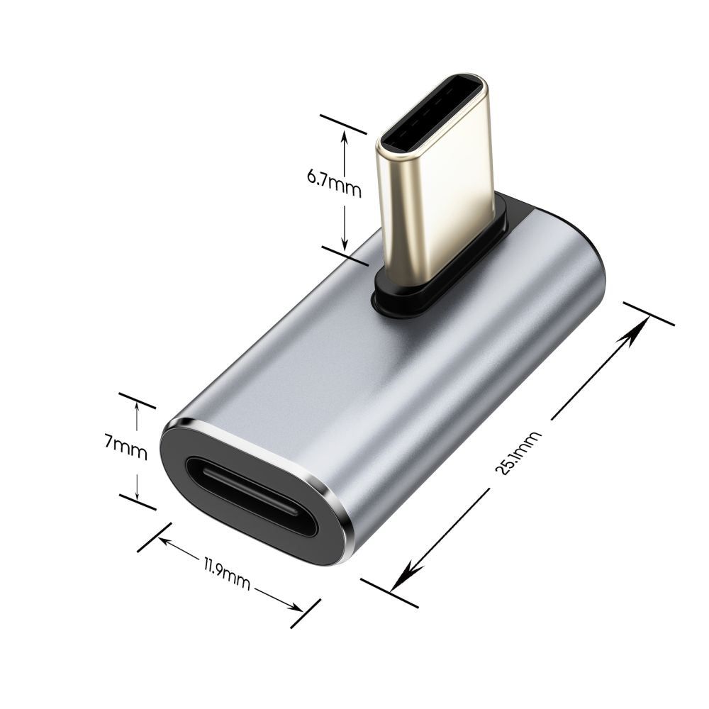 Tech-Protect Ultraboost AA03 USB-C kampinis adapteris – pilkas -- USB Adapters