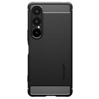 Spigen tvirtas šarvų dėklas, skirtas Sony Xperia 1 VII – matinė juoda -- Sony Xperia 1 VII