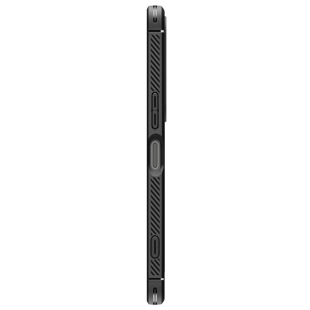 Spigen tvirtas šarvų dėklas, skirtas Sony Xperia 1 VII – matinė juoda -- Sony Xperia 1 VII
