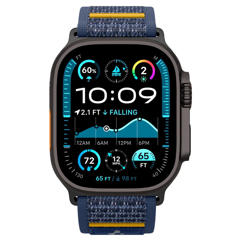 Spigen Athlex oro dirželis, skirtas Apple Watch 44/45/46/49 mm – tamsiai mėlynas