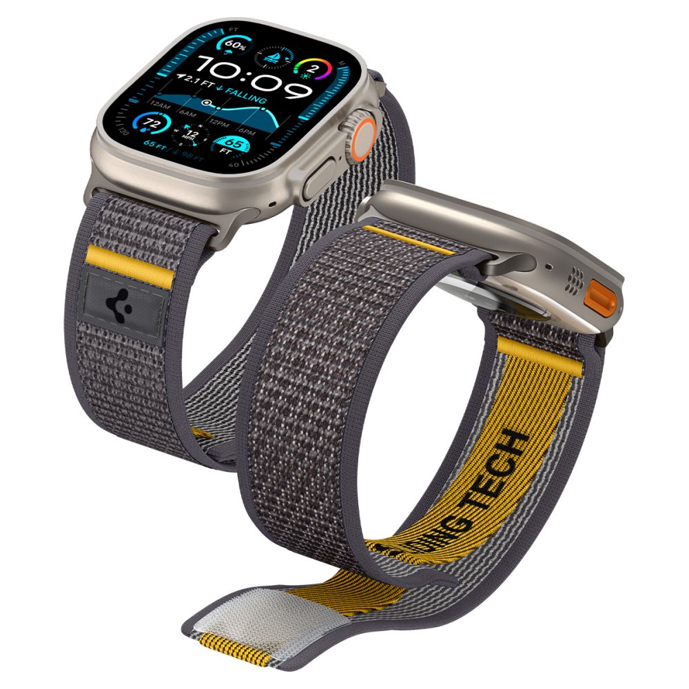 Spigen Athlex oro dirželis, skirtas Apple Watch 44/45/46/49 mm – pilka