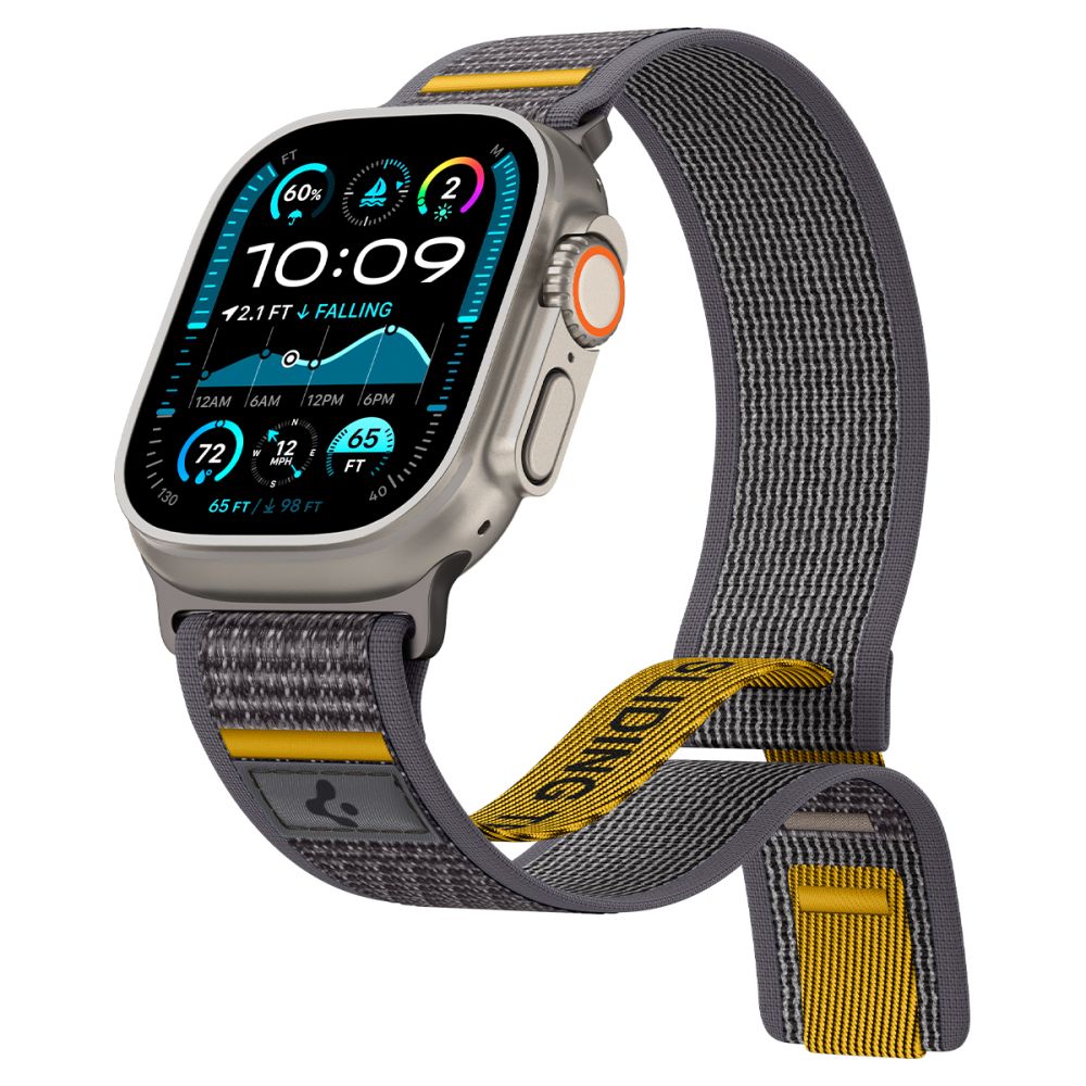Spigen Athlex oro dirželis, skirtas Apple Watch 44/45/46/49 mm – pilka