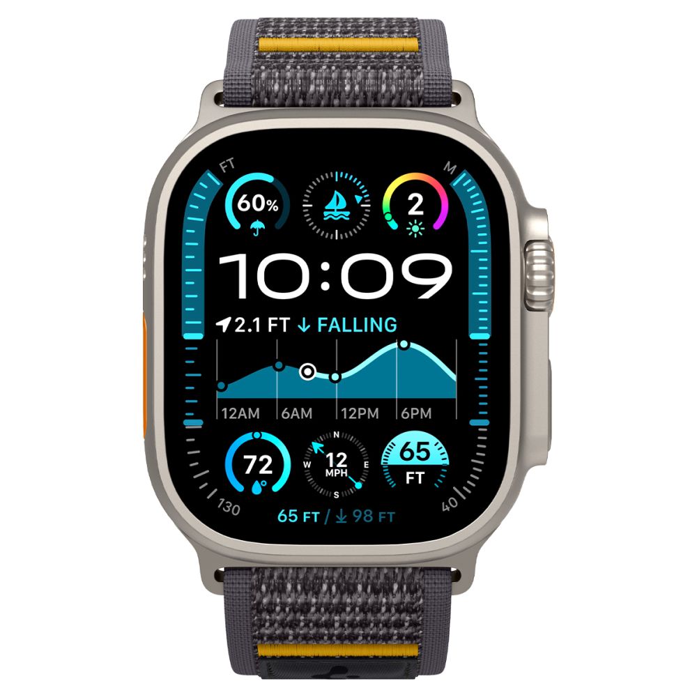 Spigen Athlex oro dirželis, skirtas Apple Watch 44/45/46/49 mm – pilka