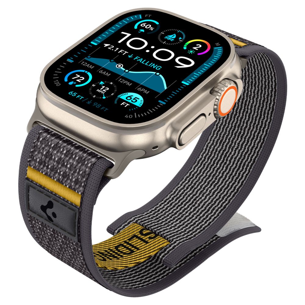 Spigen Athlex oro dirželis, skirtas Apple Watch 44/45/46/49 mm – pilka