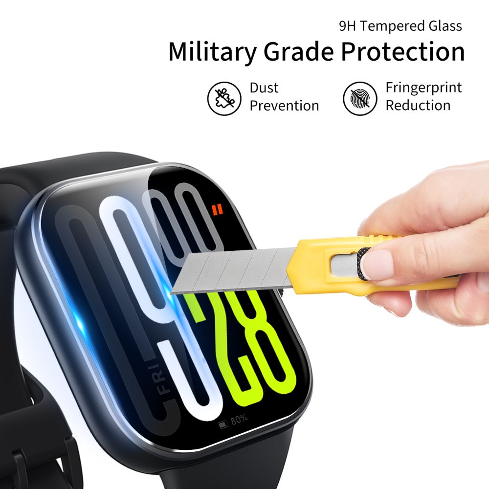 Tech-Protect Glass Fit+ grūdintas stiklas Huawei Watch Fit 4 Pro (2 vnt.) – skaidrus -- Huawei Watch Fit 4 Pro