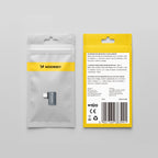 Wozinsky WPKB-01 USB-C - USB-C 40Gb/s 240W 8K OTG šoninis kampuotas adapteris - pilka -- USB Adapters