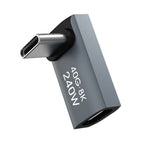 Wozinsky WPKF-01 USB-C – USB-C 40Gb/s 240W 8K OTG kampinis adapteris – pilkas