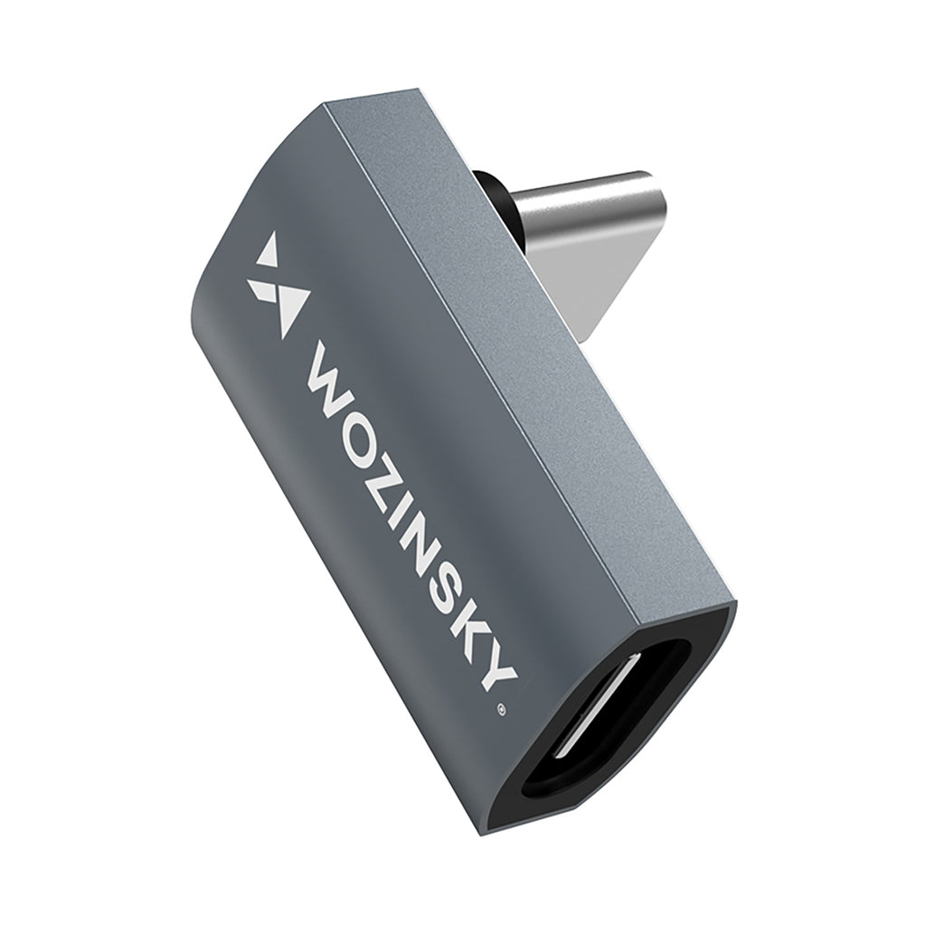 Wozinsky WPKF-01 USB-C – USB-C 40Gb/s 240W 8K OTG kampinis adapteris – pilkas