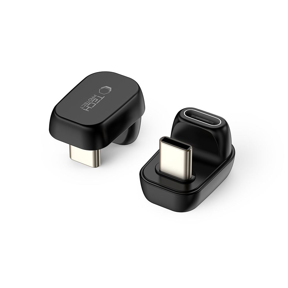 Tech-Protect Ultraboost AA04 USB-C kampinis adapteris – juodas -- USB Adapters