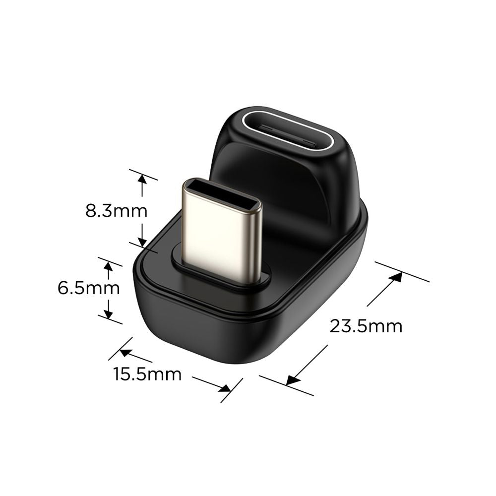 Tech-Protect Ultraboost AA04 USB-C kampinis adapteris – juodas -- USB Adapters