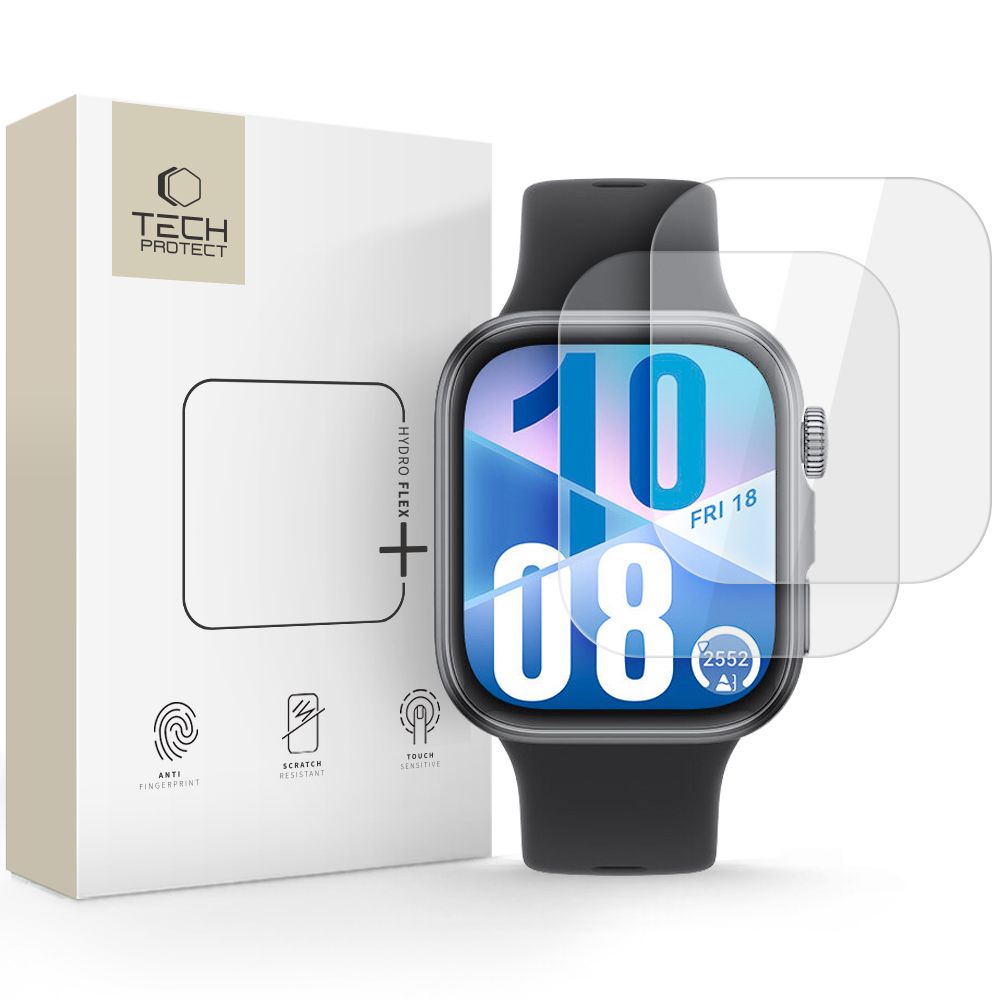 Tech-Protect Hofi Hydro Flex+ 2 pakuočių hidrogelio plėvelė, skirta Huawei Watch Fit 3 / 4 - skaidri -- Cell phone...