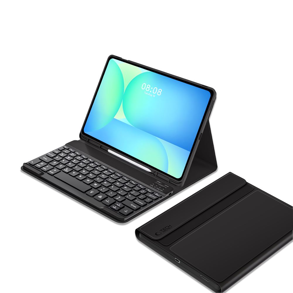 Tech-Protect dėklas su klaviatūra Galaxy Tab S10 FE+ – juodas -- Samsung Galaxy Tab S10 FE+