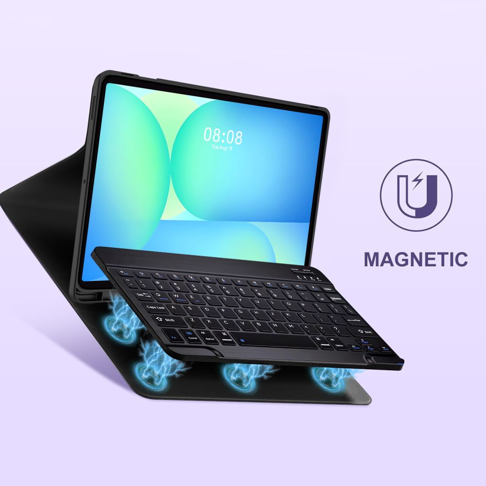 Tech-Protect dėklas su klaviatūra Galaxy Tab S10 FE+ – juodas -- Samsung Galaxy Tab S10 FE+