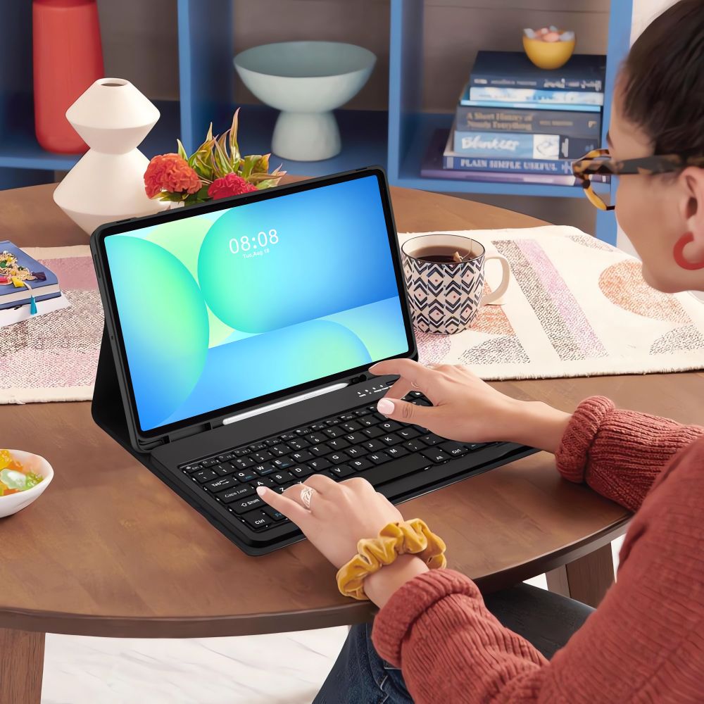 Tech-Protect dėklas su klaviatūra Galaxy Tab S10 FE+ – juodas -- Samsung Galaxy Tab S10 FE+