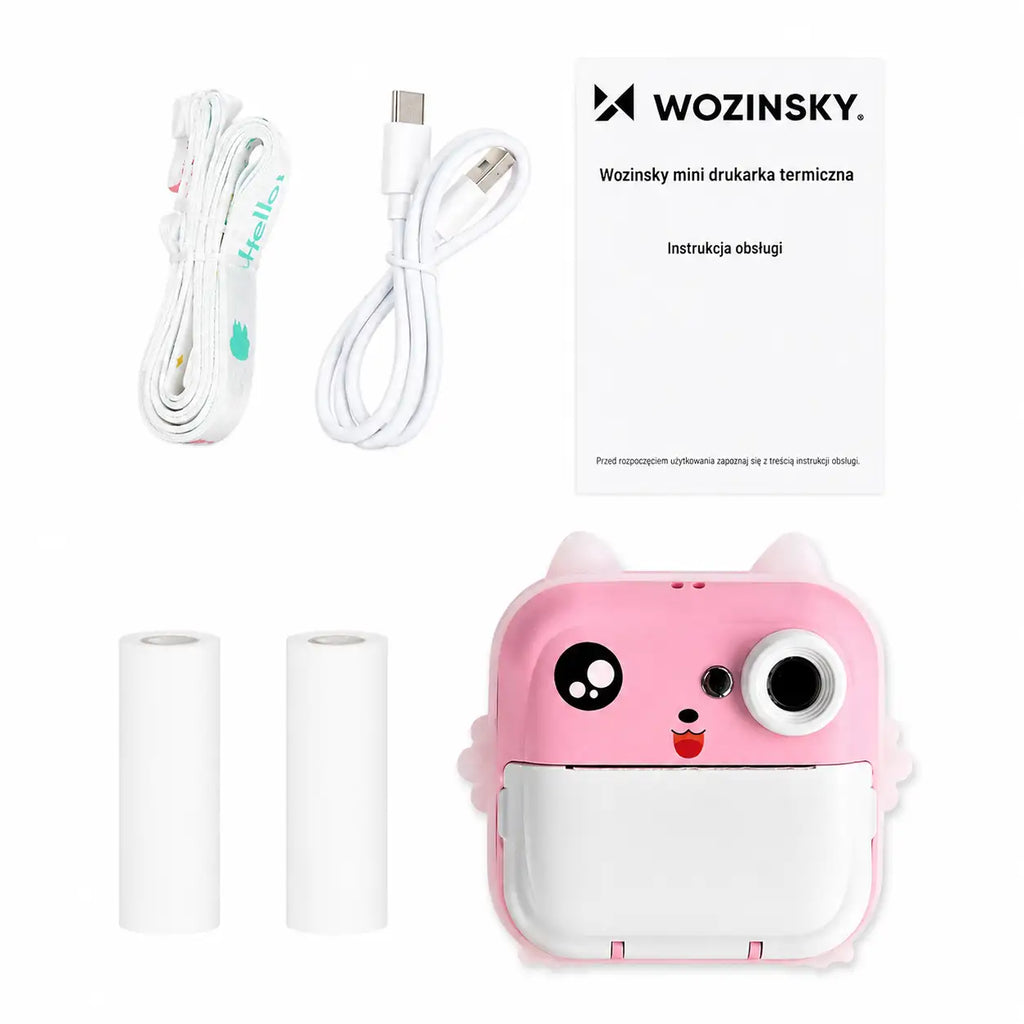 Wozinsky WDT-01 Terminis spausdintuvo fotoaparatas vaikams - Rožinė -- Uncategorized