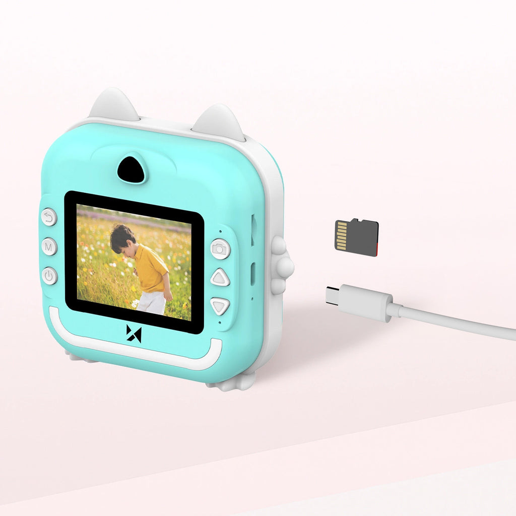 Wozinsky WDT-02 Terminis spausdintuvo fotoaparatas vaikams - Mėlyna -- Uncategorized