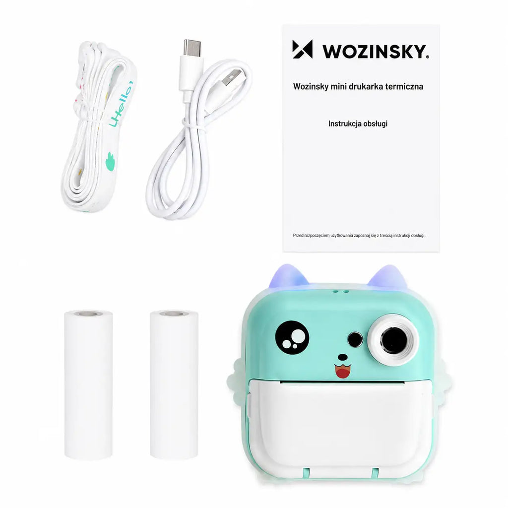 Wozinsky WDT-02 Terminis spausdintuvo fotoaparatas vaikams - Mėlyna -- Uncategorized