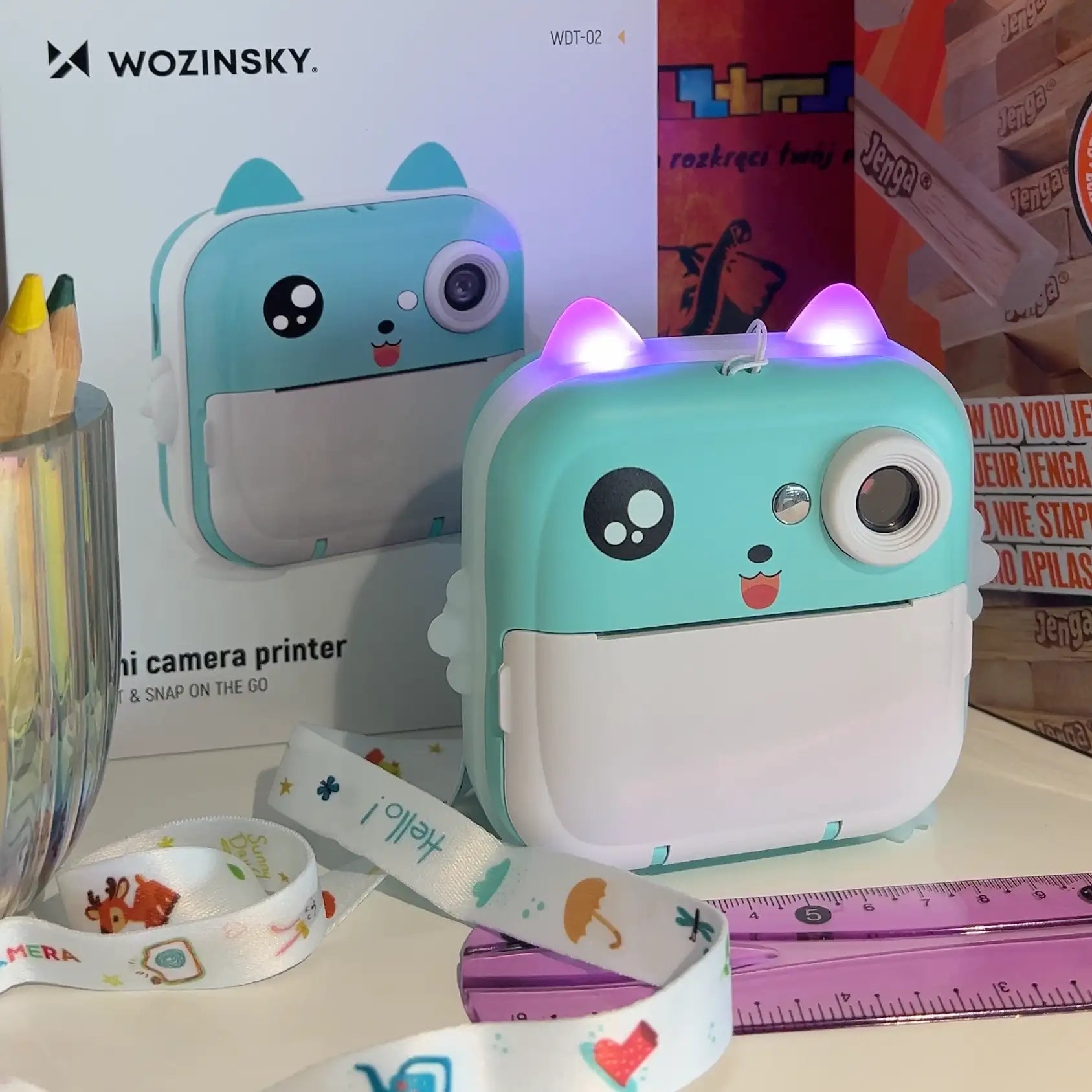 Wozinsky WDT-02 Terminis spausdintuvo fotoaparatas vaikams - Mėlyna -- Uncategorized