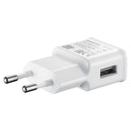 Samsung EP-TA200EWE USB-A 15W sieninis įkroviklis su EP-DR140AWE USB-A - USB-C laidu (OOB Bulk - pakaitinė pakuotė) - baltas