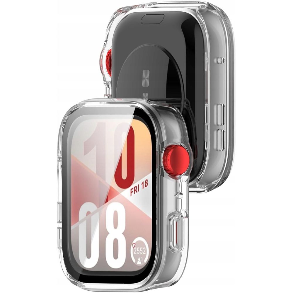 Tech-Protect Defense dėklas su stiklu Huawei Watch Fit 4 – skaidrus -- Huawei Watch Fit 4