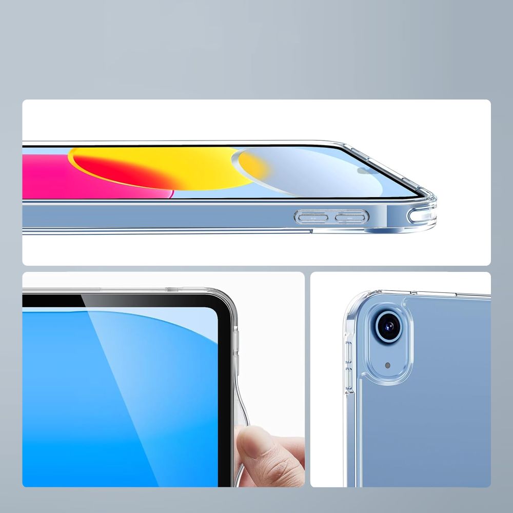 Tech-Protect FlexAir hibridinis dėklas, skirtas iPad 10.9" 10 / 2022 / 11" 11 / 2025 - skaidrus