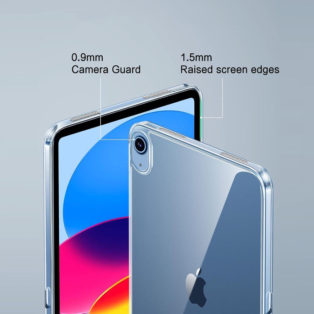 Tech-Protect FlexAir hibridinis dėklas, skirtas iPad 10.9" 10 / 2022 / 11" 11 / 2025 - skaidrus